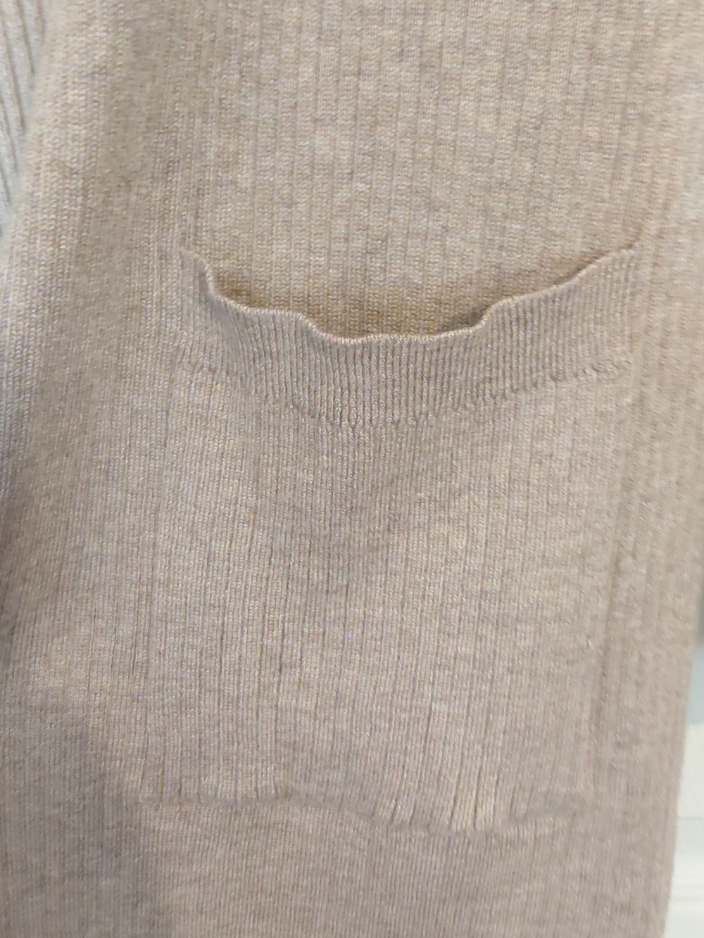 Maurices Beige Ribbed Open-Front Cardigan - Picture 4 of 5